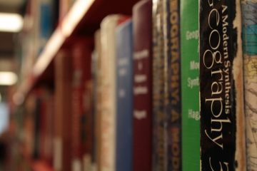 Geography book. Photo by listentothemountains on Flickr.